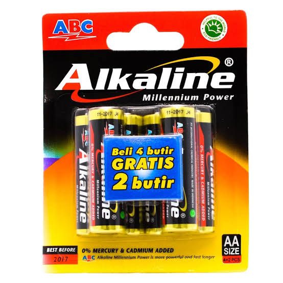 BATU BATERAI ALKALINE AA SET BONUS