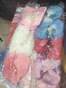 Ikat rambut bunga isi 6 