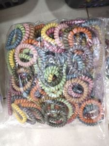 Ikat rambut spiral isi 10