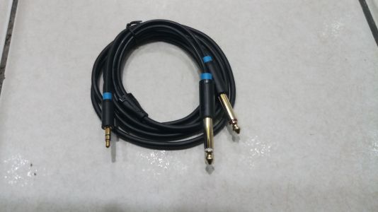 vention kabel aux audio splitter 3,5mm male to 2 x 6,5 mm male 1,5m