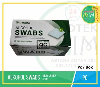 Alkohol Swabs Mbay Medika (2 ply) Bu