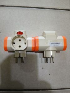 Steker T multi arde bumbu + saklar Visicom 