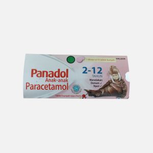 Panadol Tab Anak (Tab. Kunyah - Cerry) 