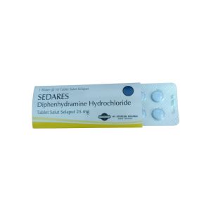Sedares diphenhyramine 25mg