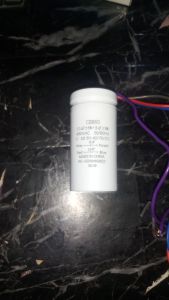 Capasitor putih Mesin cuci 11uf + 3uf 