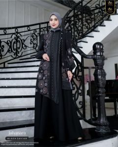 Jahanara Mom warna black cavia size M