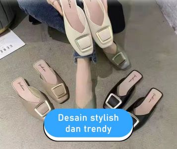 Sandal Flat Karet Flatshoes Jelly import / Sepatu Wanita polos elegan