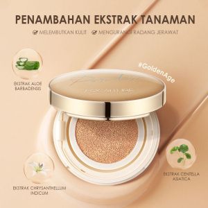 FOCALLURE Poreless BB Cushion Foundation Full Coverage #GoldenAge
