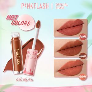 PINKFLASH OhMyKiss OhMyPinkFlash Soft Matte VE Lipstick Moisturising Longlasting Liquid Lipstik