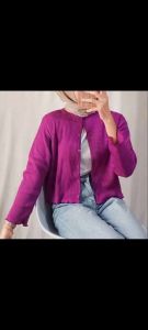 Rib Cardi Polos Salur