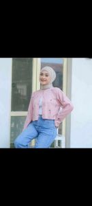 Rib Cardi Motif 