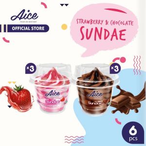 AICE SUNDAY CUP STRAWBERRY&COKLAT 100GR