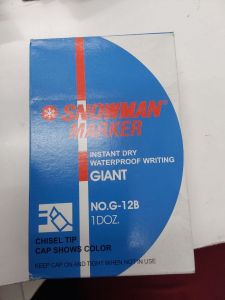 SPIDOL PERMANEN SNOWMAN G12B HITAM