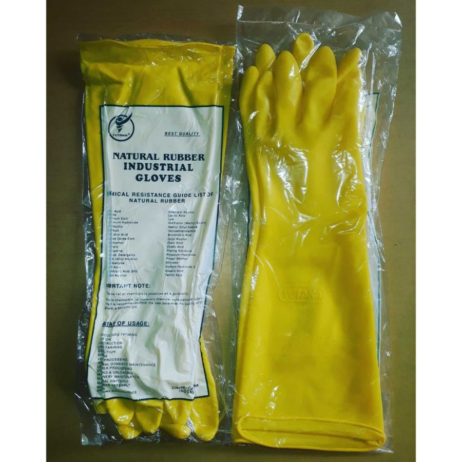 Sarung tangan karet kuning
