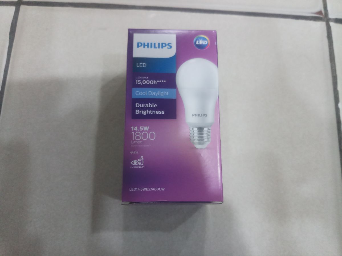lampu philips led durable brightnes 14,5w