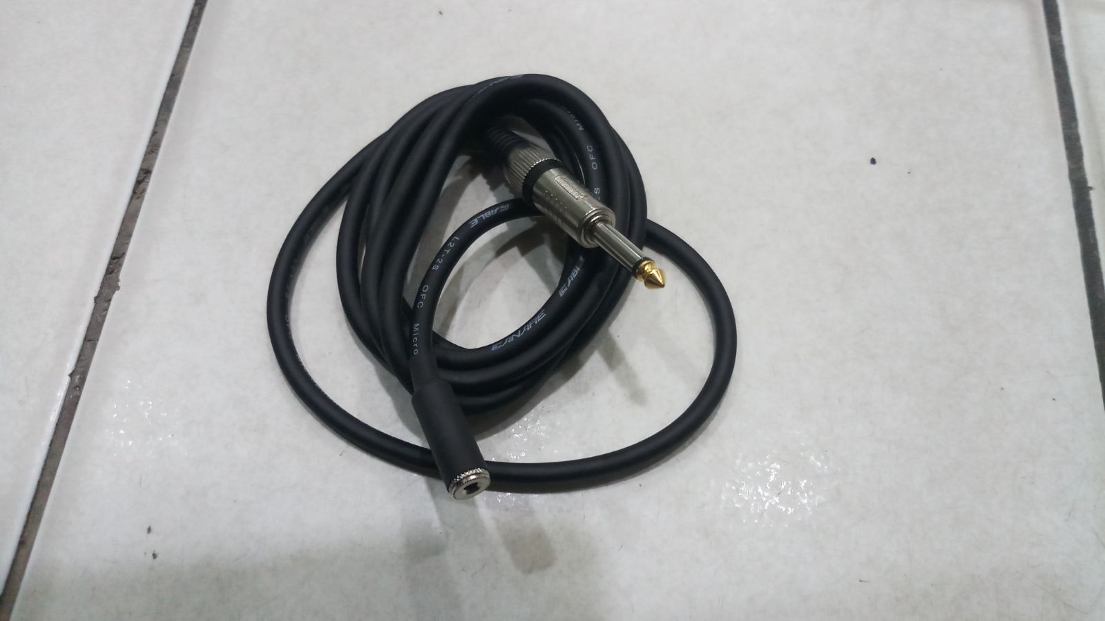 kabel audio 3,5mm famale to akai mono 6,5mm famale kabel extension 3m