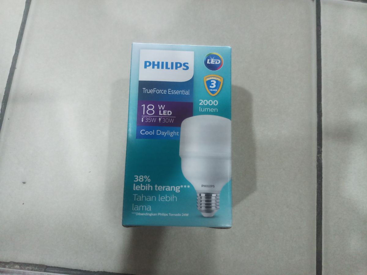 Lampu philips trueForce Essential 18w