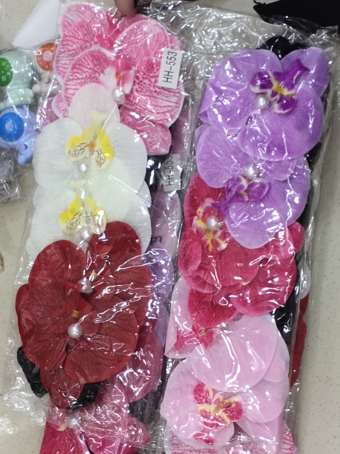 Ikat rambut anggrek isi 6