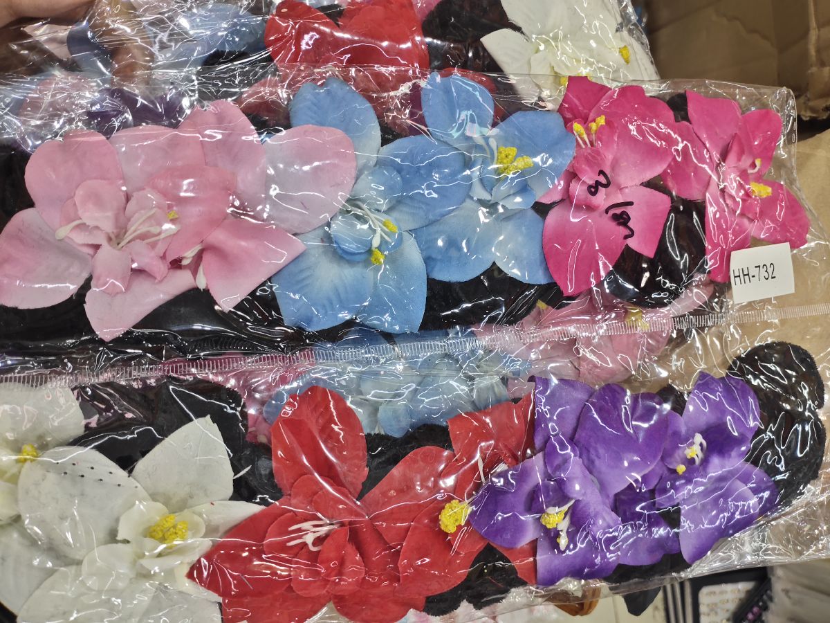 Ikat rambut anggrek isi 6