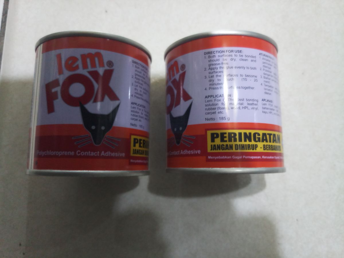 Lem FOX merah kaleng 185g
