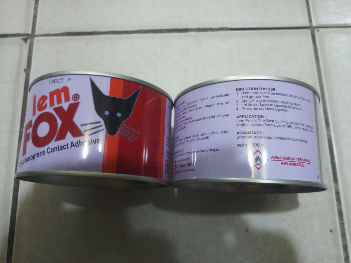 Lem FOX merah kaleng 300g