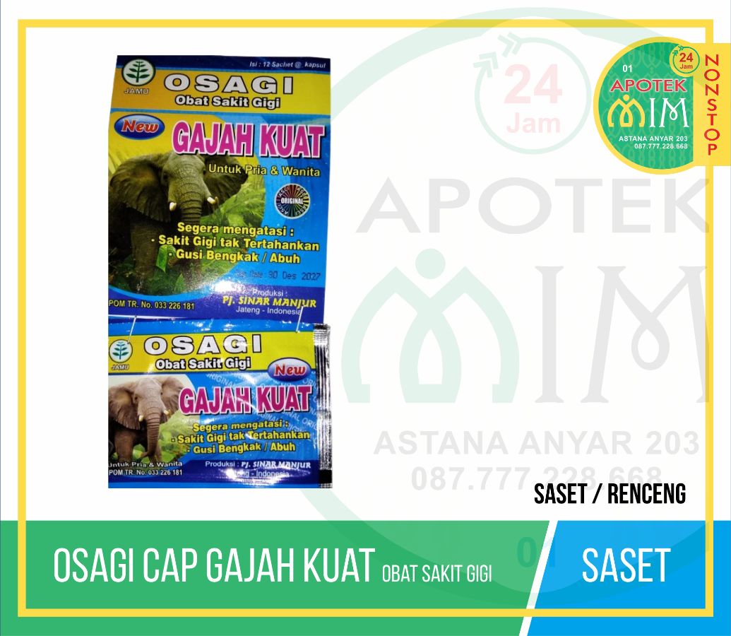 Osagi Cap Gajah Kuat
