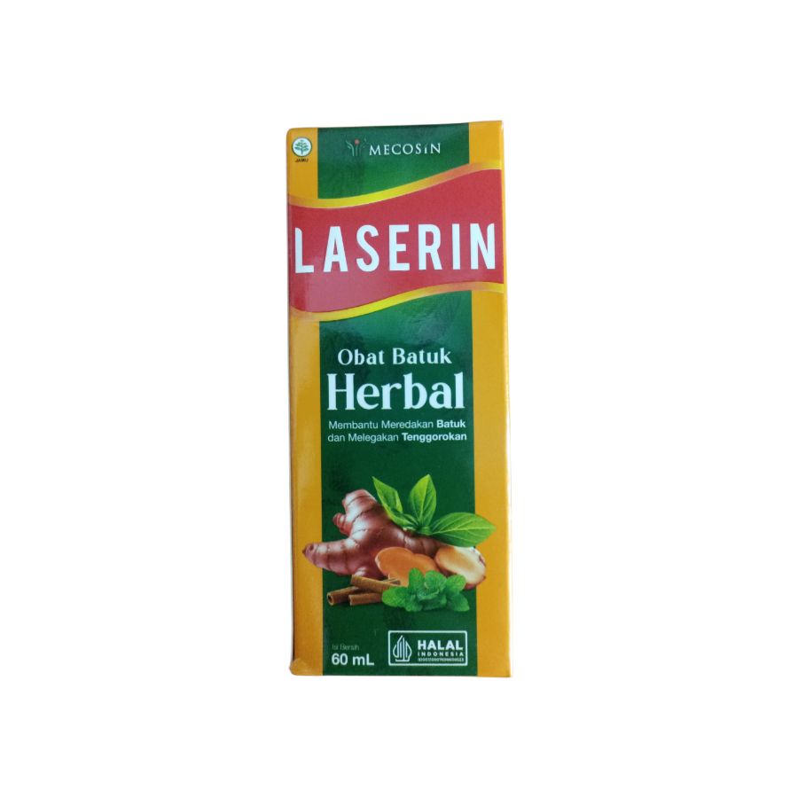 Laserin obat batuk Herbal Syrup 60 ml (mecosin)