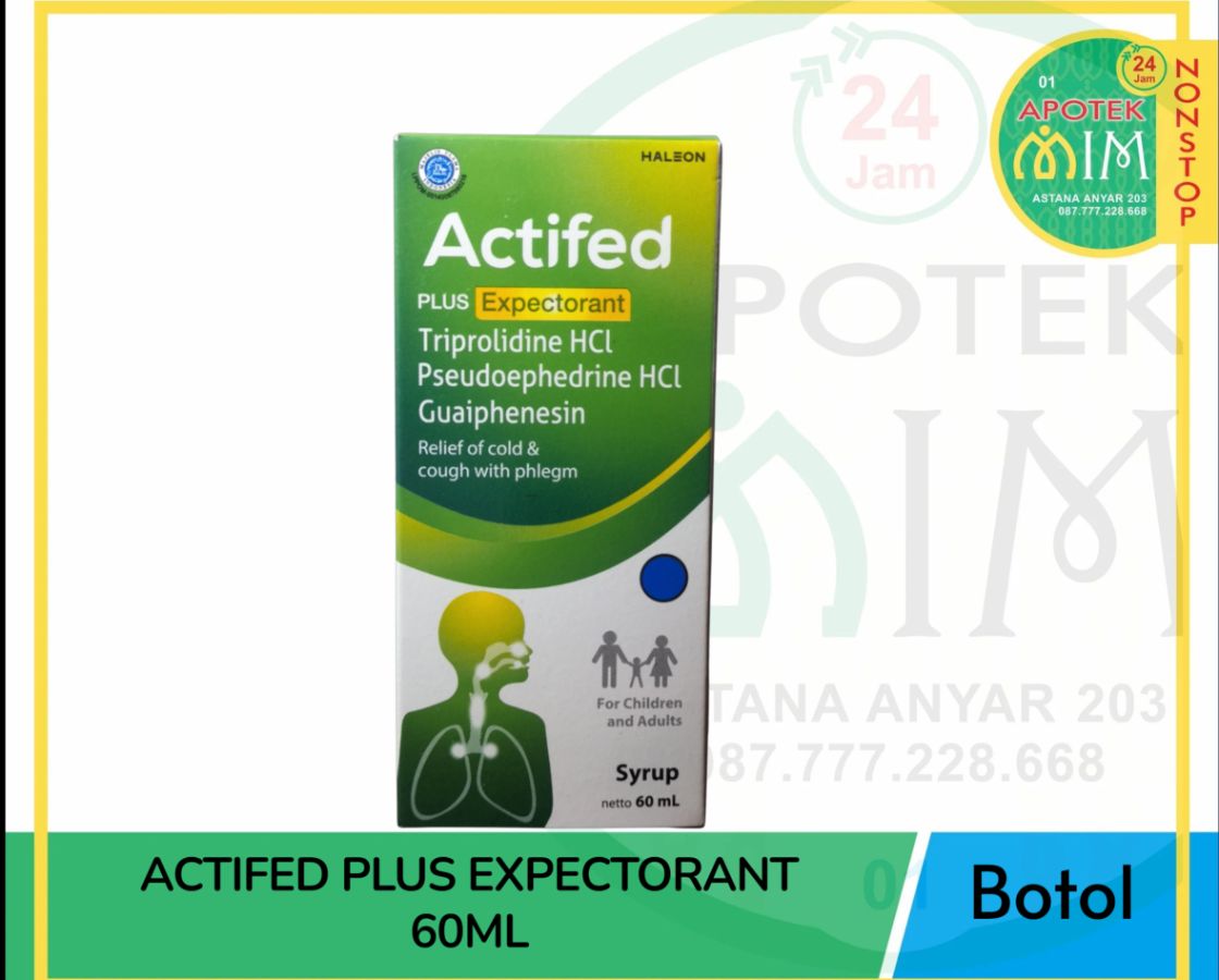 Actifed Plus Expectorant Sirup (Hijau) 60 ml