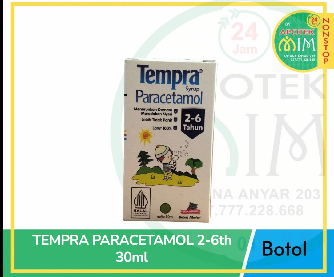 Tempra Paracetamol 2-6 tahun syr 30ml