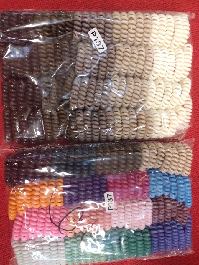 Ikat rambut spiral isi 10