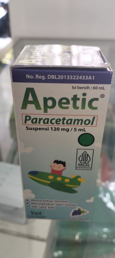 Apetic (Paracetamol) (Anggur) 60 ml (Lapi)