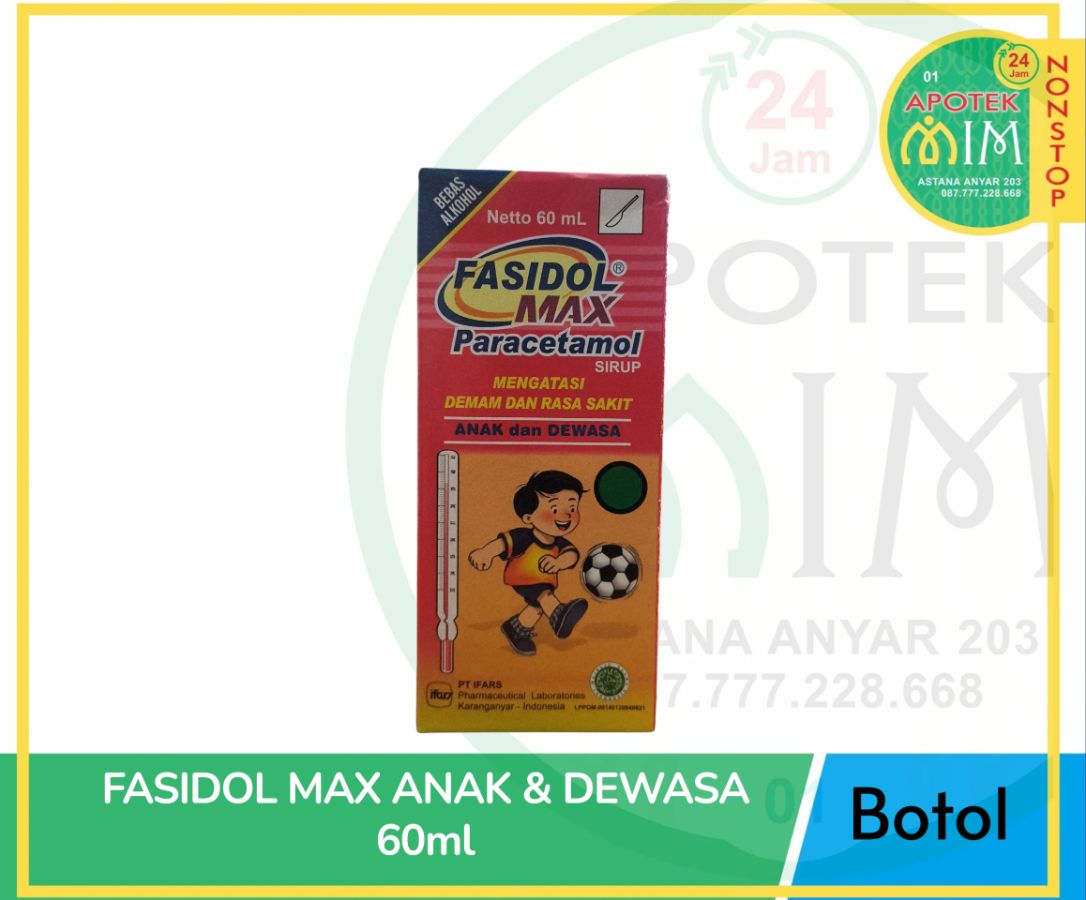 Fasidol MAX paracetamol sirup (irfas) 60ml 