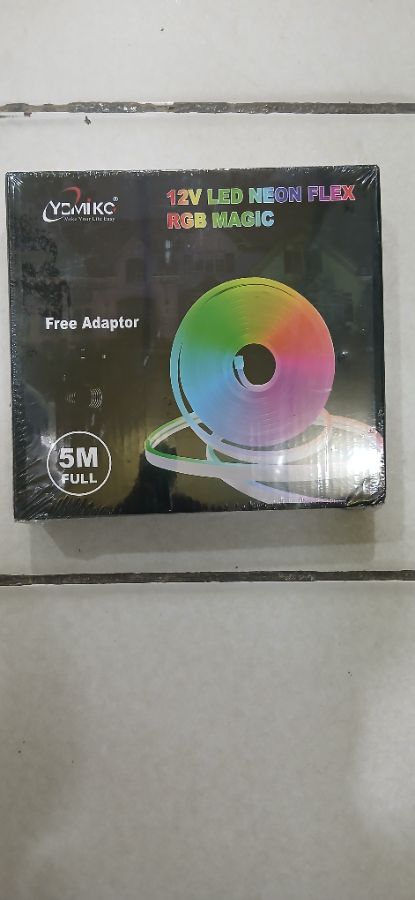 Lampu kabel neon fleksibel 12V RGB YOMIKO @5m