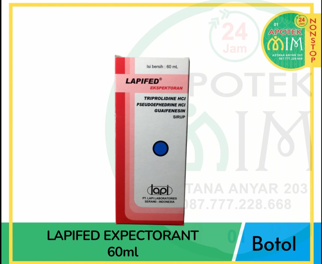 Lapifed ekspektoran sirup 60ml (lapi)