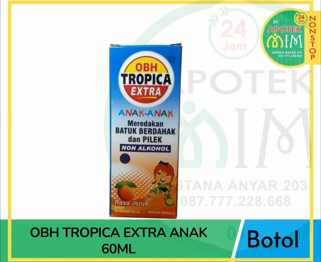 OBH tropica extra batuk berdahak dan pilek jeruk (anak) 60ml