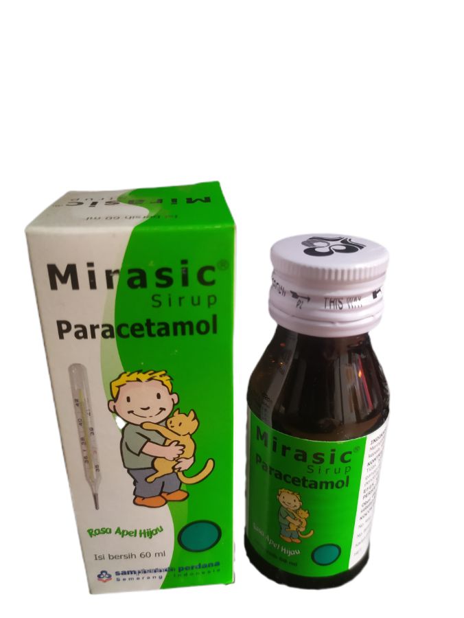 Mirasic sirup paracetamol Rasa apel 120mg 60ml (sampharindo)