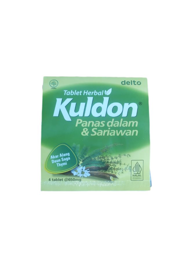 Kuldon tablet herbal panas dalam dan sariawan box