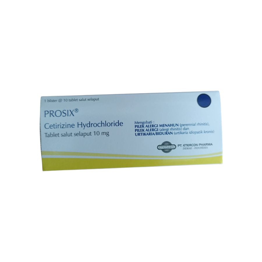 Prosix cetirizine hydrochloride 10mg