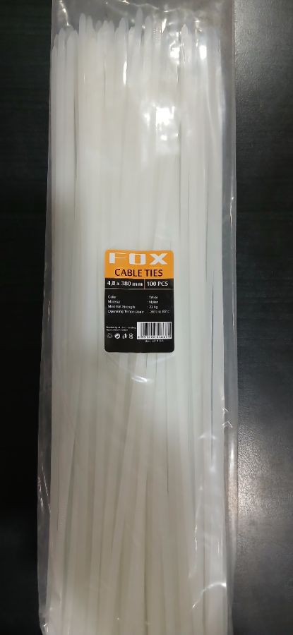 Ties cable FOX 4,8 x 380mm putih 