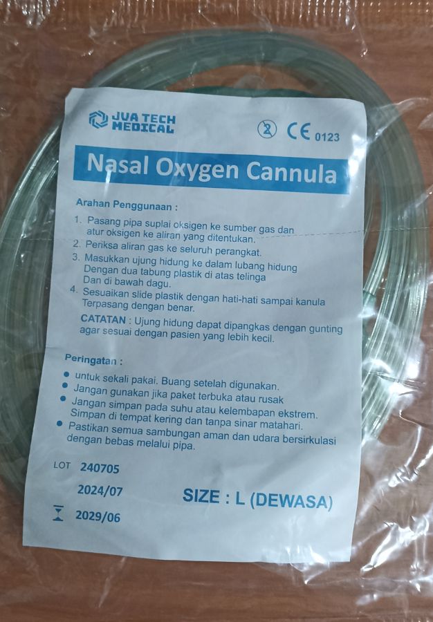 Nasal Oxygen Cannula selang O2