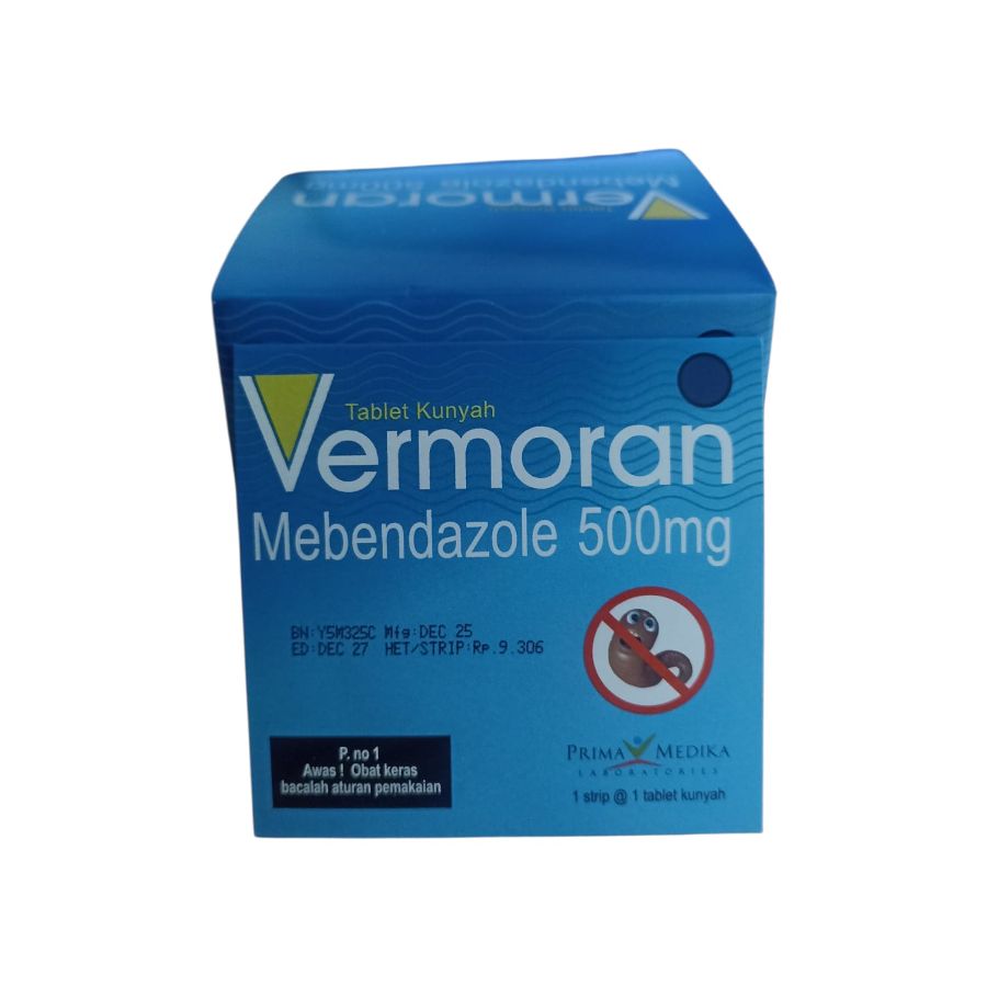 Vermoran Mebendazole 500mg