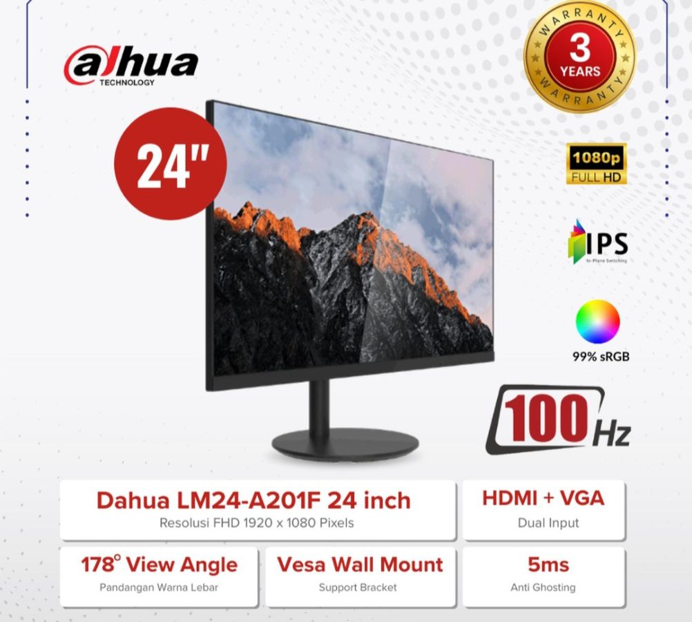 LED MONITOR DAHUA 24 INCH LM24-A201F
