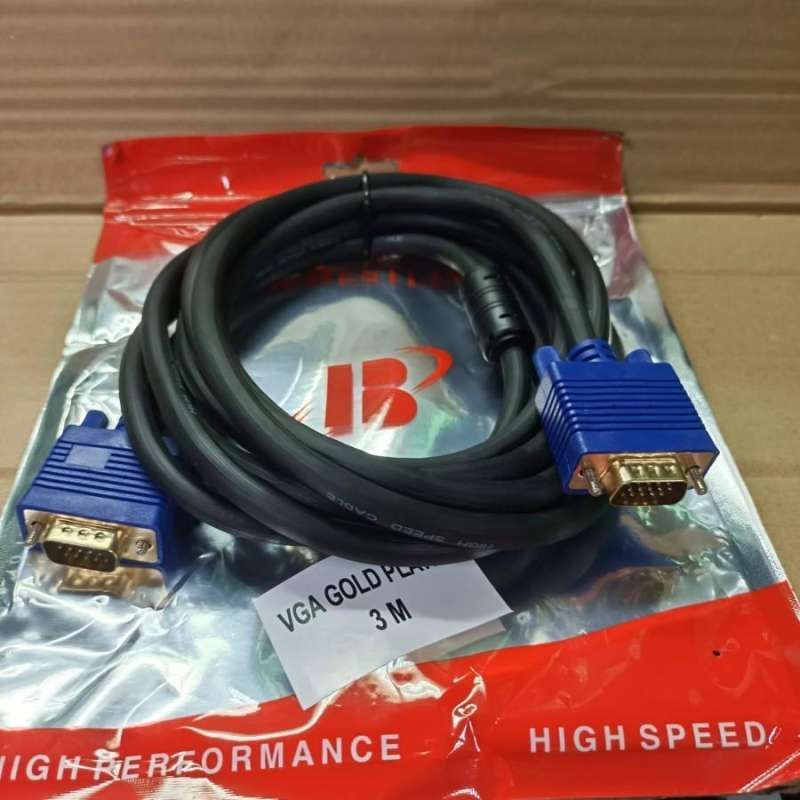 KABEL VGA GOLD 3MTR HIGH QUALITY