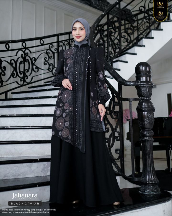 Jahanara Mom warna black cavia size M