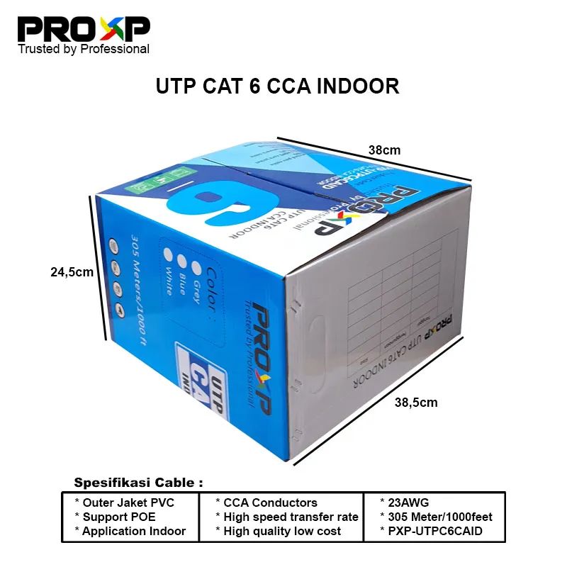 KABEL PROXP CAT6 HITAM 305M