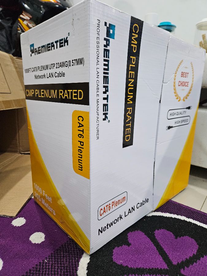 KABEL UTP PREMIERTEK CAT6 PUTIH 305M