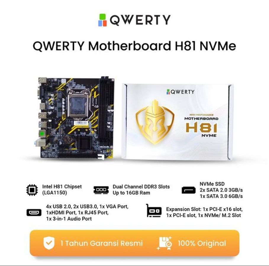 MB QWERTY H81 NVME