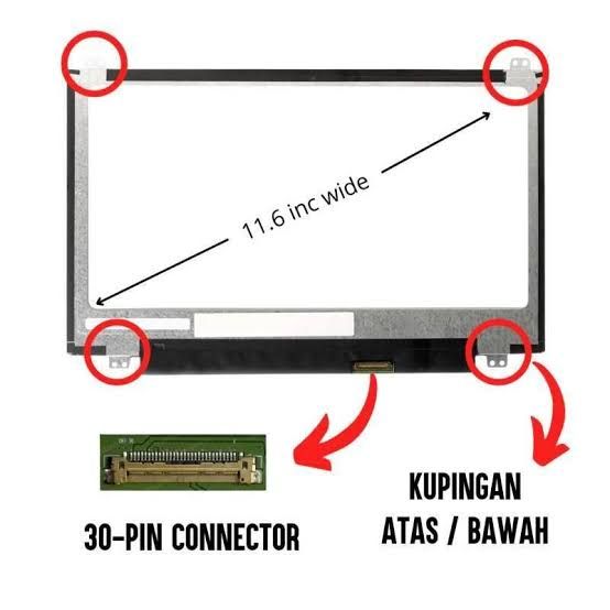 LED 11.6 INCH 30P A/B 