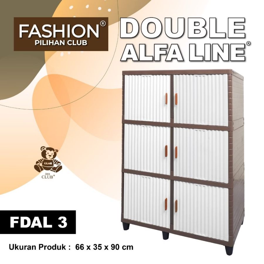 Alfa line double 3 tingkat 