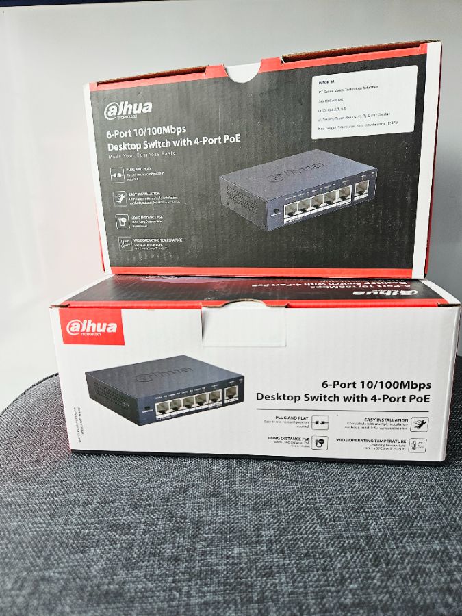 SWITCH POE DAHUA S3006-4ET-60 4+2